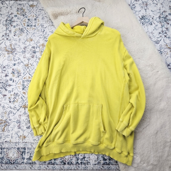 Aerie Distressed Hoodie Hooded Pullover Sweatshirt XL Bright - Picture 1 of 10